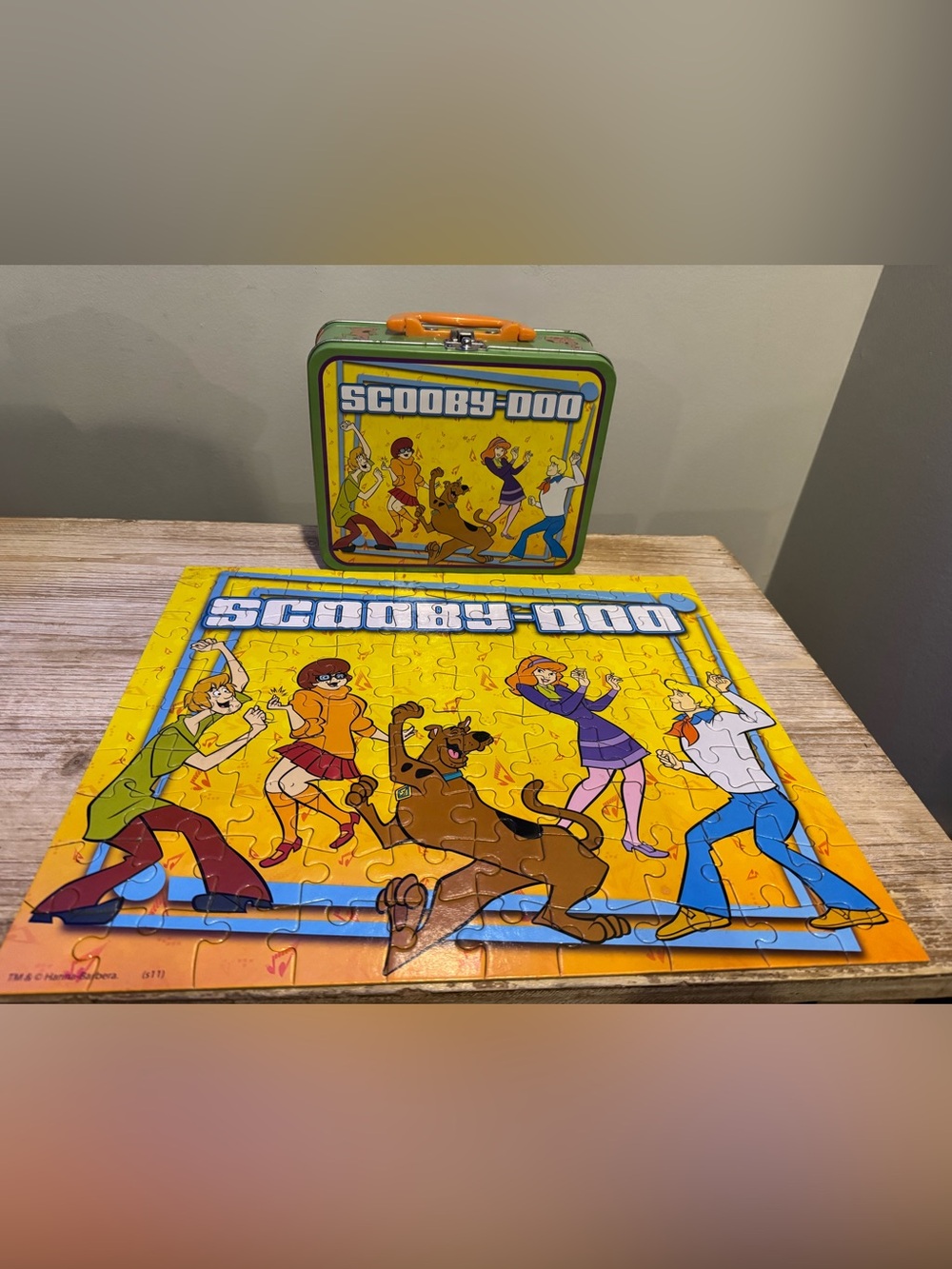 Scooby-Doo Collectable Metal Lunchbox/Tin with Complete Puzzle
